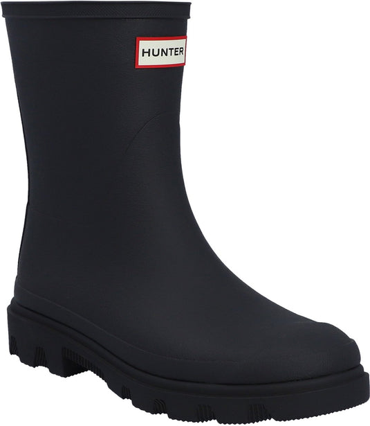 Hunter downpour short insulated boot unisex regenlaarzen - zwart 43