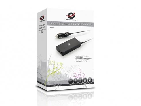 Afbeelding laden in galerijviewer, Conceptronic cnb90car universal notebook car adapter, 90w
