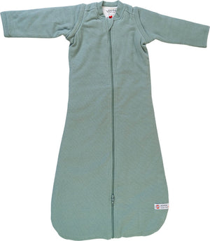 Lodger hopper - baby slaapzak winter met afritsbare mouwen - 98cm - 3.3 tog - autostoel - groen - winterslaapzak