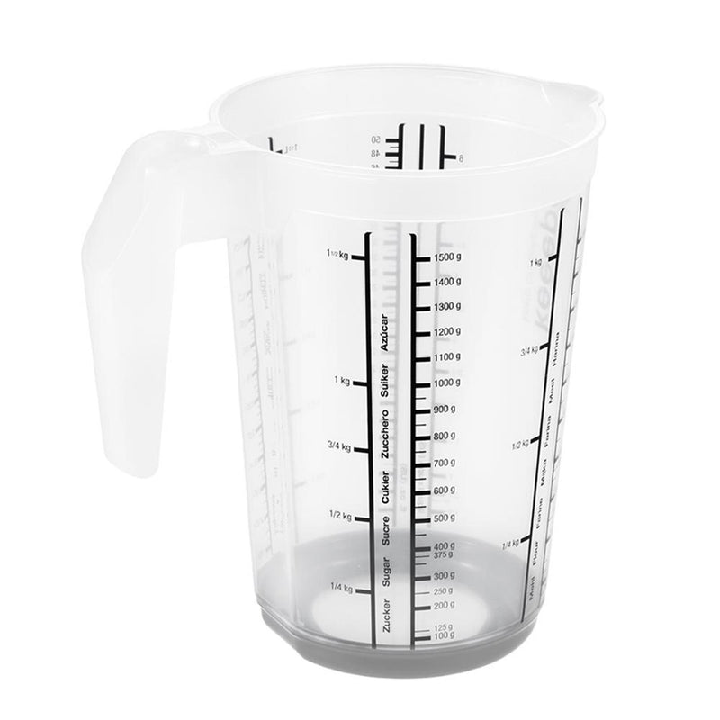 Afbeelding laden in galerijviewer, Keeeper kunststof maatbeker anti-slip 1,5l ã˜13,5x19cm nordic grey
