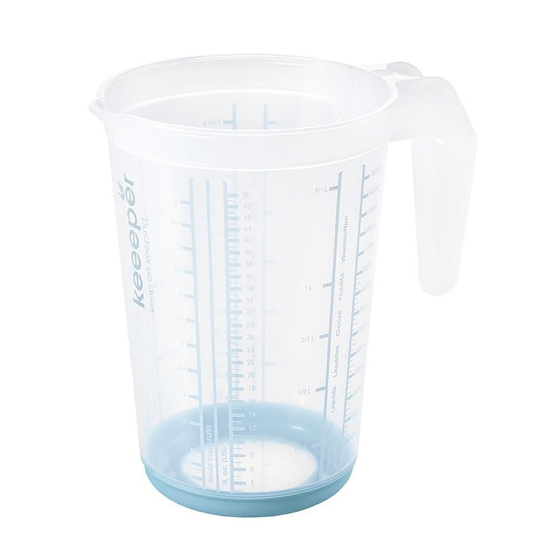 Afbeelding laden in galerijviewer, Keeeper kunststof maatbeker anti-slip 1,5l ã˜13,5x19cm nordic blue
