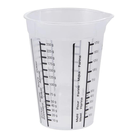 Keeeper kunststof maatbeker 0,25l ã˜8,5x11,5cm transparant