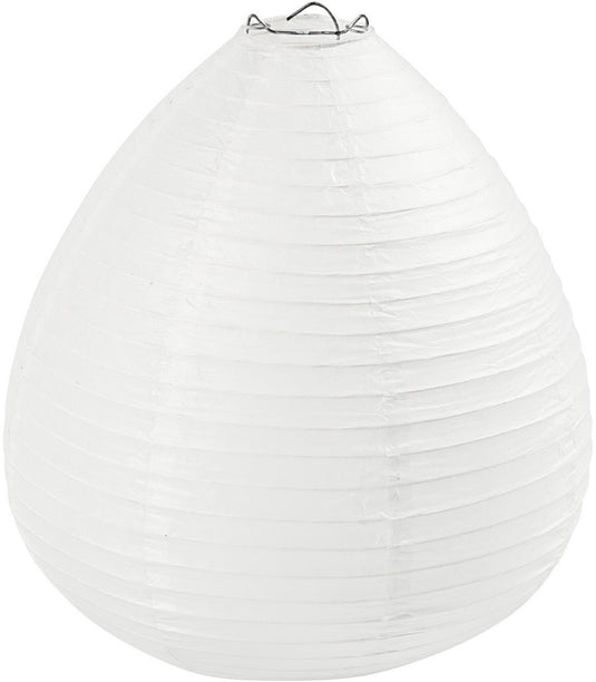 Creativ company rijstpapier lamp wit druppel, 27cm