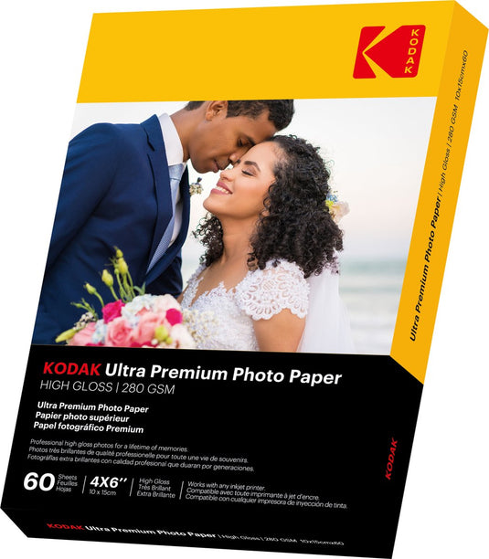 Kodak ultra premium photo paper high gloss 10x15cm 280 gram 60-pak