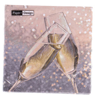Afbeelding laden in galerijviewer, Servetten cheers 33x33 cm | 12 stuks
