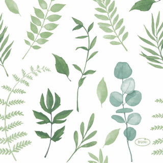 Afbeelding laden in galerijviewer, Duni servetten greenery 24x24 cm | 12 stuks
