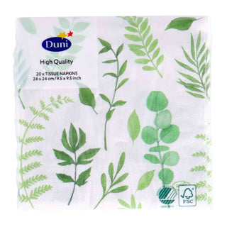 Afbeelding laden in galerijviewer, Duni servetten greenery 24x24 cm | 12 stuks
