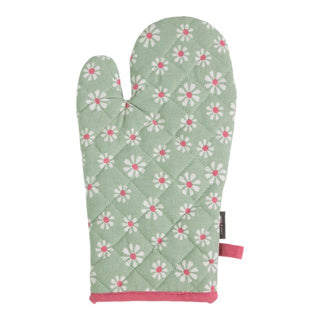 Afbeelding laden in galerijviewer, Daisy flowers ovenwant groen 18x33 cm | 3 stuks
