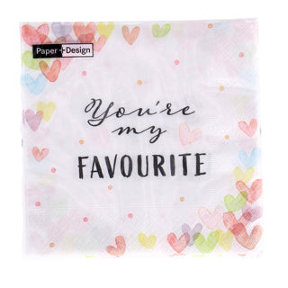 Afbeelding laden in galerijviewer, Duni servetten hearts favour 33x33 cm | 12 stuks
