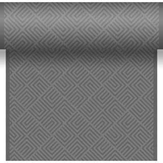 Afbeelding laden in galerijviewer, Duni tafelkleed 3-in-1 mosaic granite grey 40x480 cm
