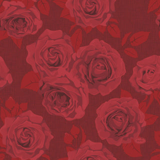 Duni servetten rich roses 33x33 cm | 12 stuks