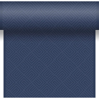 Afbeelding laden in galerijviewer, Duni tafelkleed 3-in-1 mosaic dark blue 40x480 cm | 8 stuks
