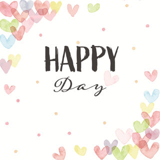 Afbeelding laden in galerijviewer, Duni servetten hearts happy 33x33 cm | 12 stuks
