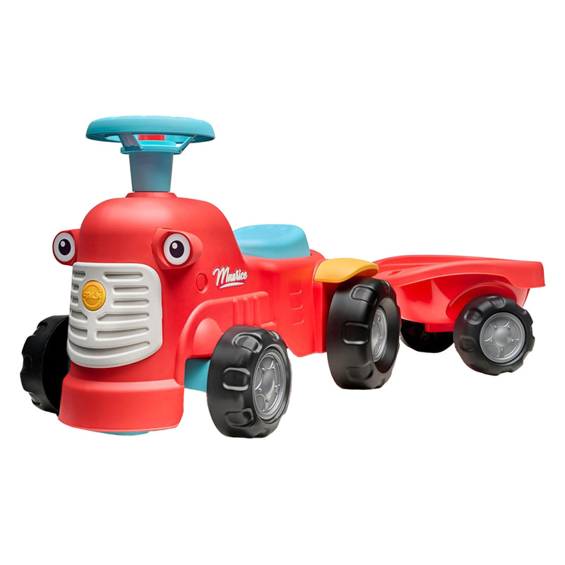 Afbeelding laden in galerijviewer, Falk looptractor maurice met trailer rood
