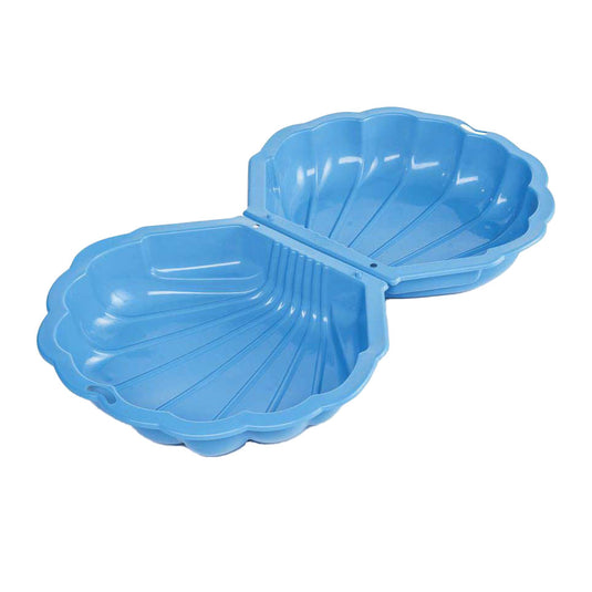 Paradiso toys Zandbak met deksel Schelp 87 x 78 x 18 cm blauw