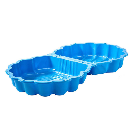 Paradiso toys Zandbak met deksel Schelp 87 x 78 x 18 cm blauw