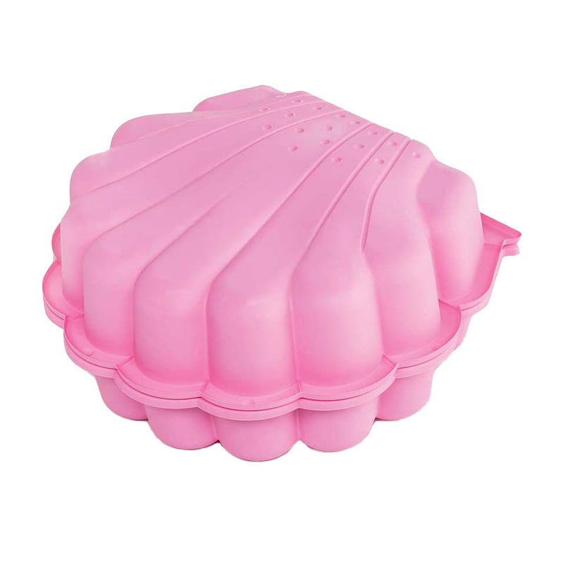 Afbeelding laden in galerijviewer, zandbak met deksel Schelp 87 x 78 x 18 cm roze
