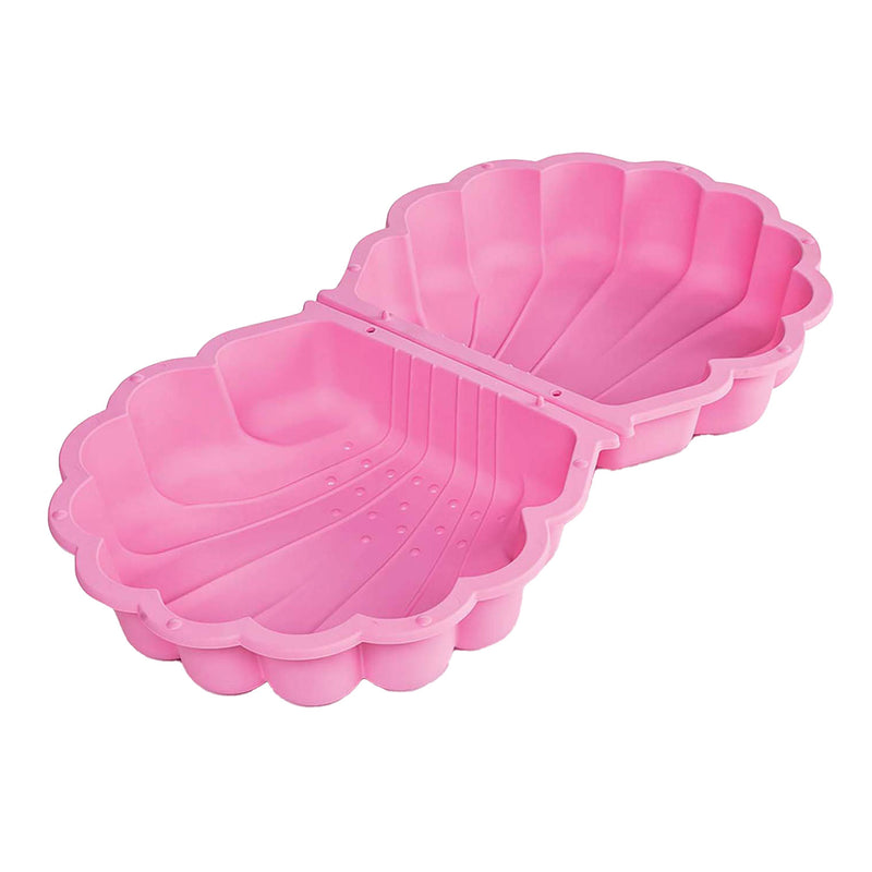Afbeelding laden in galerijviewer, zandbak met deksel Schelp 87 x 78 x 18 cm roze
