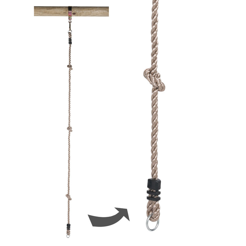Afbeelding laden in galerijviewer, Swingking klimtouw met 2 ringen, 190cm

