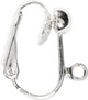 Creativ company cc clip-on oorbellen 16,5 mm zilver 6 stuks