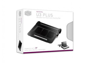 Cooler master r9-nbc-u3pk-gp notepal u3 plus laptop cooling pad [zwart]