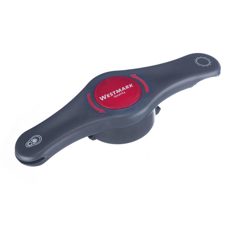 Afbeelding laden in galerijviewer, Westmark combi opener 4 in1 flesopener blikopener potopener kunststof 147x45x31mm
