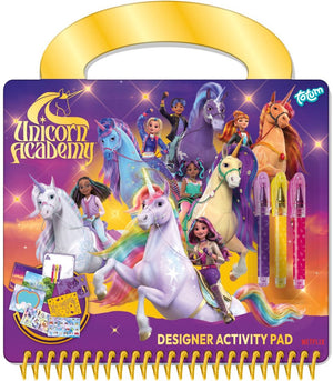 Totum unicorn academy doeboek - activiteitenboek - tekenen, schrijven en stickeren - 25-delig - speelgoed kinderen - knutselen - voor meisjes - ook voor kleuters - vanaf 3 jaar -