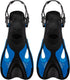 Atlantis dolphin - flippers - zwemvliezen - verstelbare hielstrap - voor zwemmen snorkelen - kinderen - zwart petrol blauw - 30-36