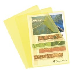 L-mappen hetzel 56116e geel pvc a4
