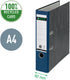 Leitz 180° ordner gewolkt a4 - 80mm - 100% gerecycled - blauw - 3 stuks
