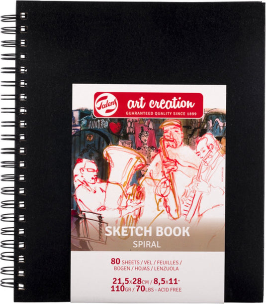 Talens art creation schetsboek spiraal 21.5x28cm 110g 80v