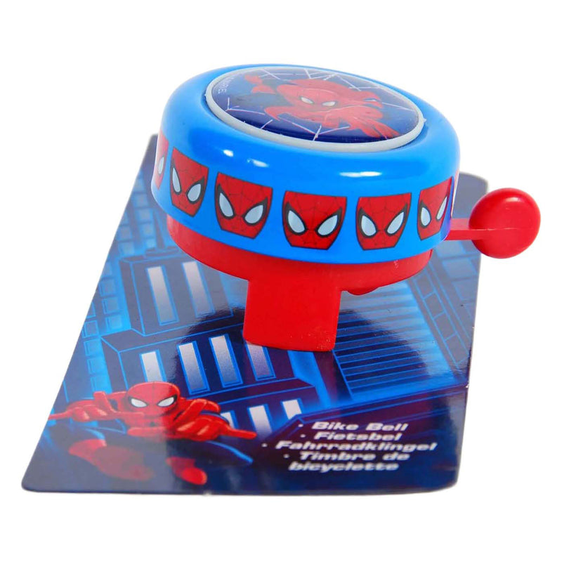 Afbeelding laden in galerijviewer, fietsbel Spider-Man blauw rood 54 mm
