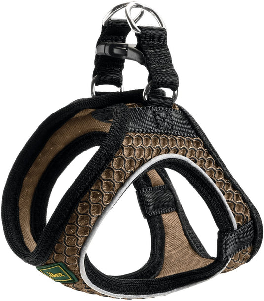 Hunter harnas hilo comfort bruin - hondenharnas - s m 48-55 52-58 cm