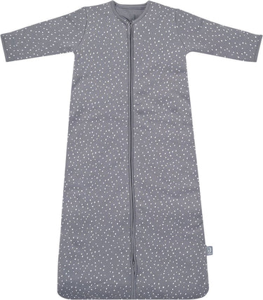 Jollein - baby winterslaapzak (spickle - grey) - katoen - 4-seizoenen - winterslaapzakje baby, babyslaapzak - 70cm