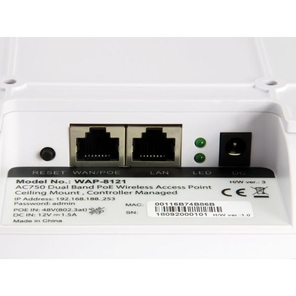 Afbeelding laden in galerijviewer, Levelone wap-8121 ac750 dband poe wireless lan access point, 802.11a b e g n, dual-band, 300mbps

