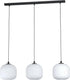 Eglo mantunalle - hanglamp - e27 - 120 cm - zwart