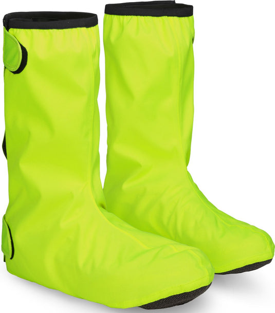 Gripgrab - dryfoot 2 waterproof everyday regen fiets overschoenen waterdichte fietsoverschoenen schoenovertrekken - geel hi-vis - maat l (42 43)
