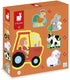 Janod - puzzel - boerderij - 2, 4, 6, 8 en 10 stukjes