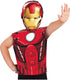 Rubies france iron man™ t-shirt en masker voor kinderen - verkleedkleding