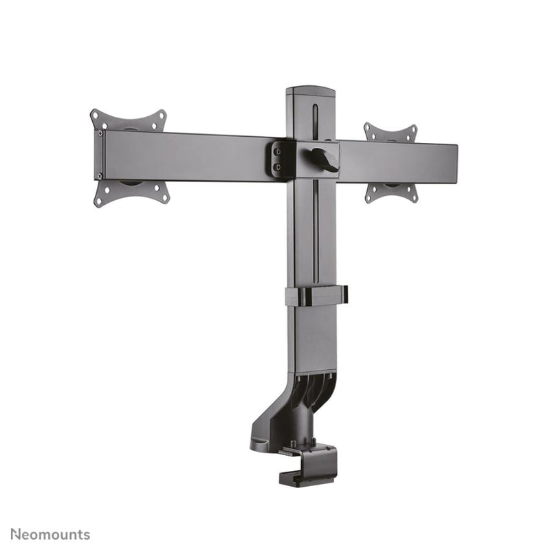 Afbeelding laden in galerijviewer, Neomounts fpma-d860dblack flatscreen bureausteun, 2x 10-27 7 kg, 26 - 45 cm, 75x75 100x
