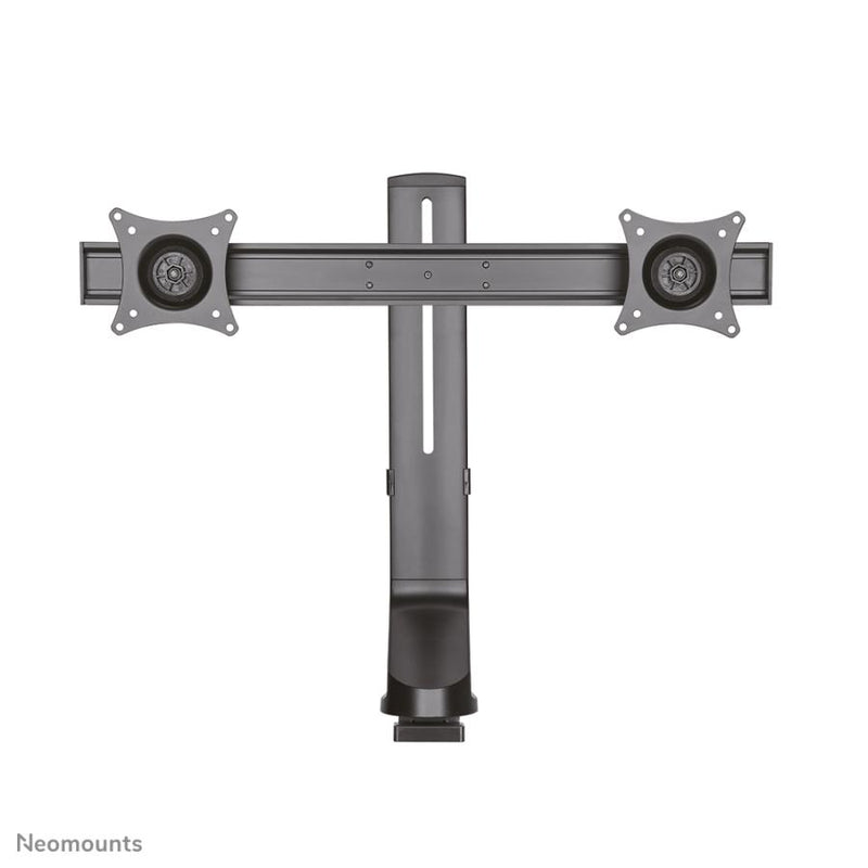 Afbeelding laden in galerijviewer, Neomounts fpma-d860dblack flatscreen bureausteun, 2x 10-27 7 kg, 26 - 45 cm, 75x75 100x
