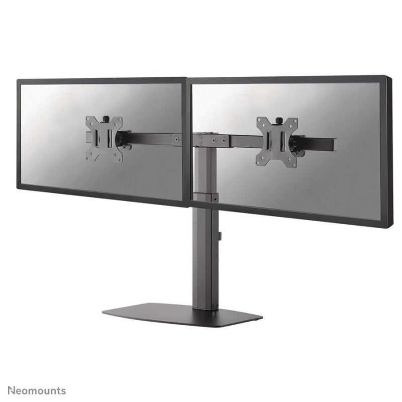 Afbeelding laden in galerijviewer, Neomounts fpma-d865dblack flatscreen bureausteun, 2x 10-27 , 12 kg, 35 - 46cm, 75x75 100x
