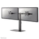Neomounts fpma-d865dblack flatscreen bureausteun, 2x 10-27 , 12 kg, 35 - 46cm, 75x75 100x