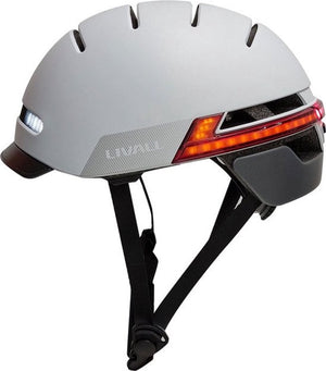 Livall bh51m neo grey large - (smart) fietshelm - sos functie - led richtingaanwijzers - smart verlichting l
