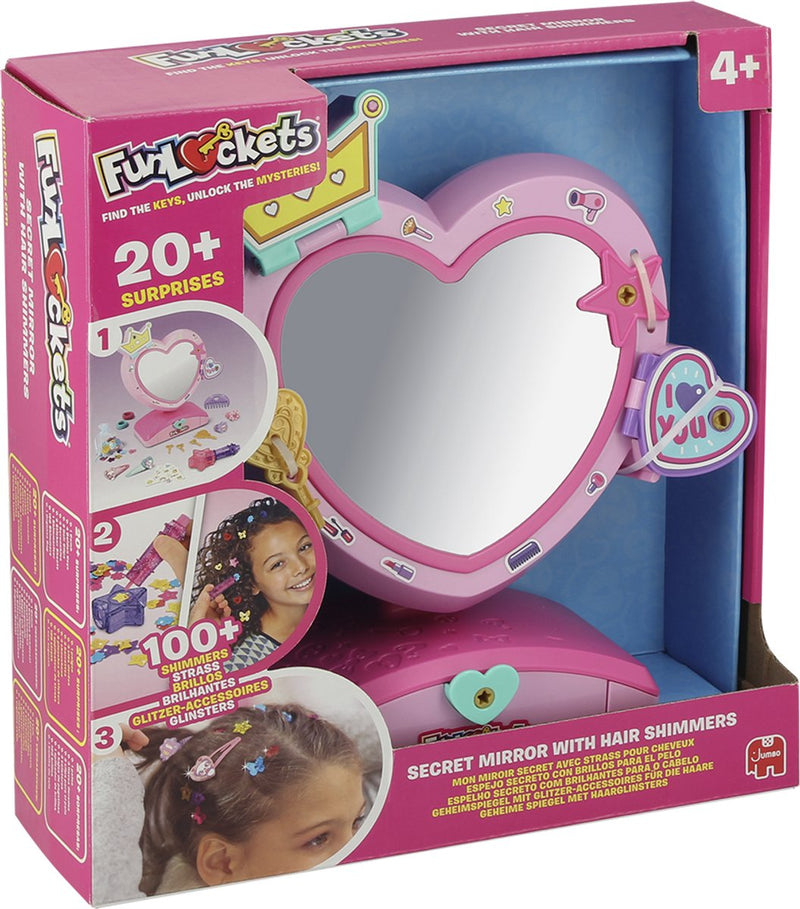 Afbeelding laden in galerijviewer, Funlockets jumbo geheime spiegel met haarglinsters
