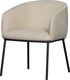 Woood leon eetkamerstoel - bouclé - naturel melange - 77x61x63
