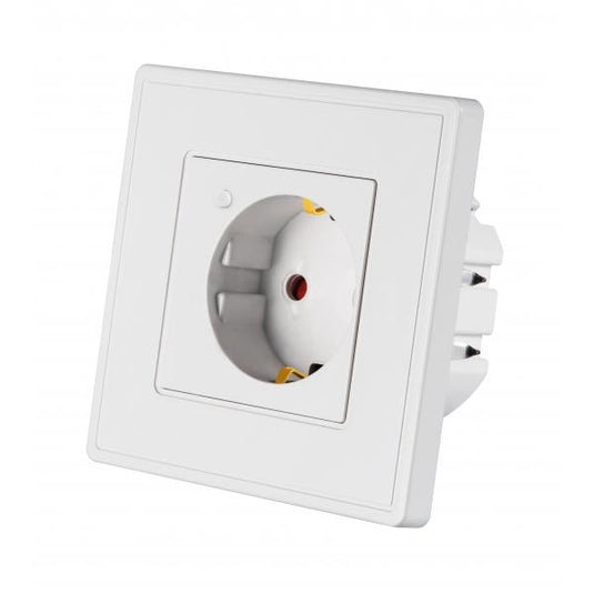 Woox r4054 smart inbouw stopcontact powered by tuya, 16a, 3680w, wi-fi, white