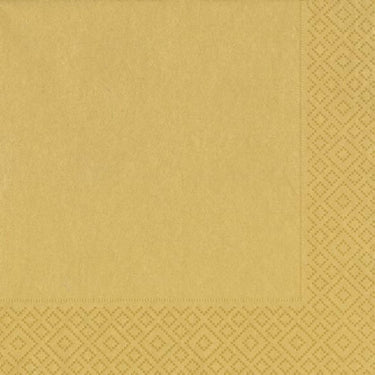 Duni servetten 33x33cm goud