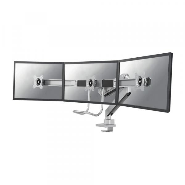 Afbeelding laden in galerijviewer, Neomounts neomounts nm-d775dx3silver flat screen desk mount, 17 27 , 6 kg, 100x100 mm, clamp, sil
