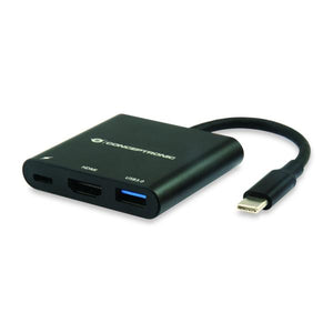 Conceptronic donn01b donn usb-c to hdmi adapter, usb 3.2 gen 1 (3.1 gen 1) type-a c, hdmi, black